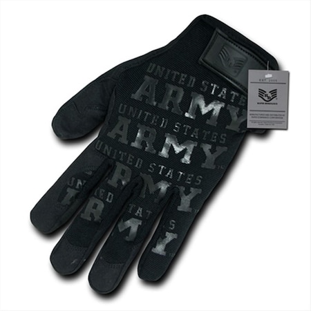 Rapdom Lightweight Mechanic Gloves, Army - Black, Small U01-ARM-BLK-01
